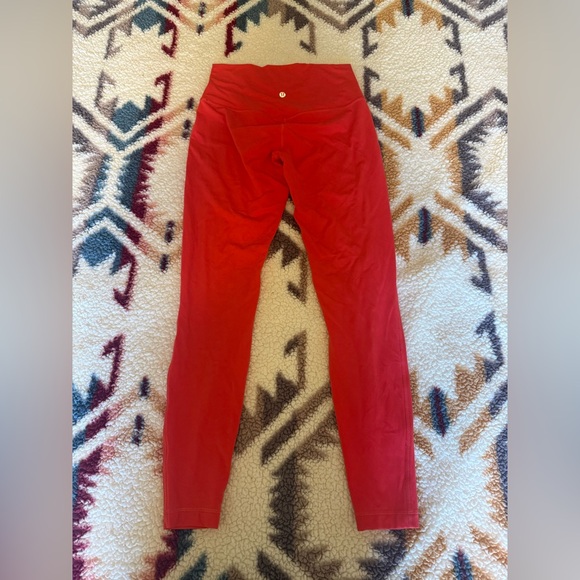 Lululemon Align High-Rise Pant Legging 28" Carnation Red Size 8 - Picture 6 of 14
